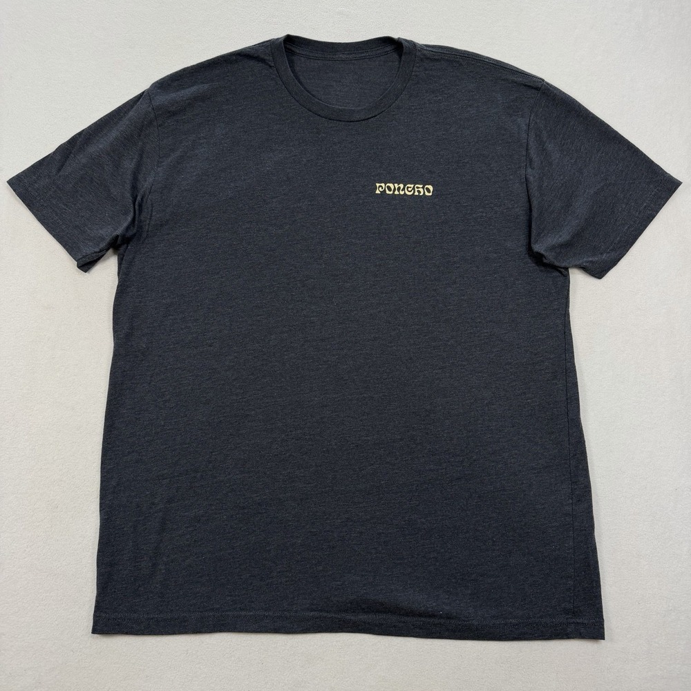 Poncho Outdoors Mens Large Graphic T-Shirt Gray Scorpion Heathered Short Sleeve